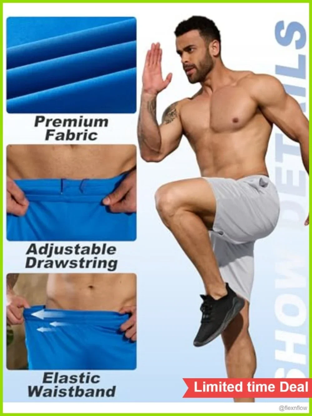 7 Pack Mens Basketball Shorts Polyester Quick Dry Athletic Gym with Pockets